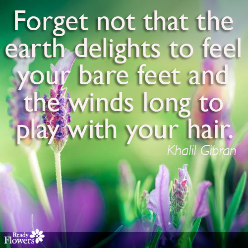 Nature quote by Khalil Gibran