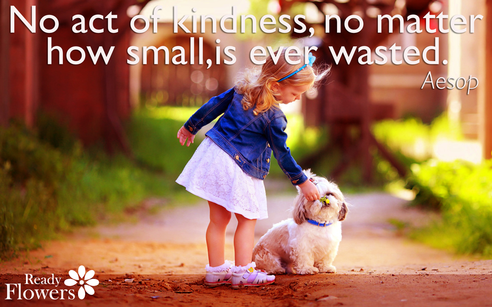 Kindnesss is never wasted.