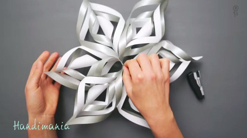 DIY paper snowflakes