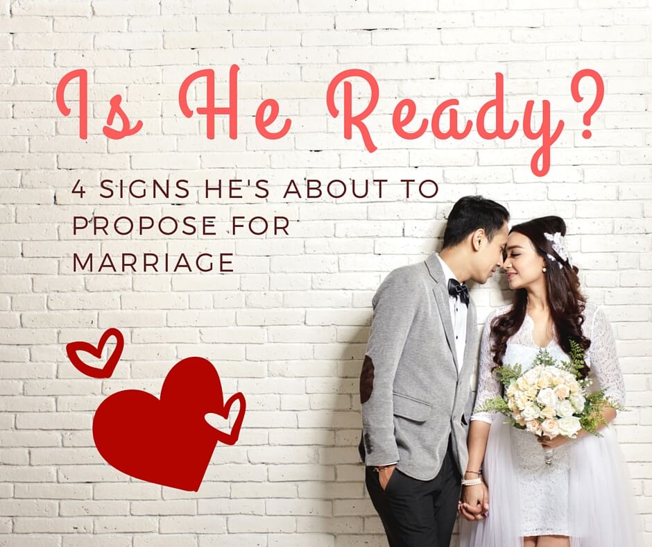 Is He Ready? 4 Signs He's About to Propose for Marriage
